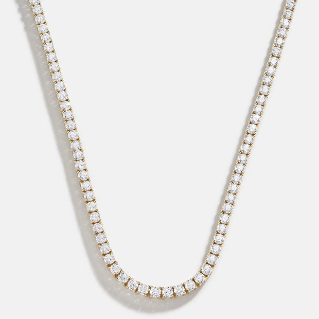 Tennis Necklace Gold 3mm