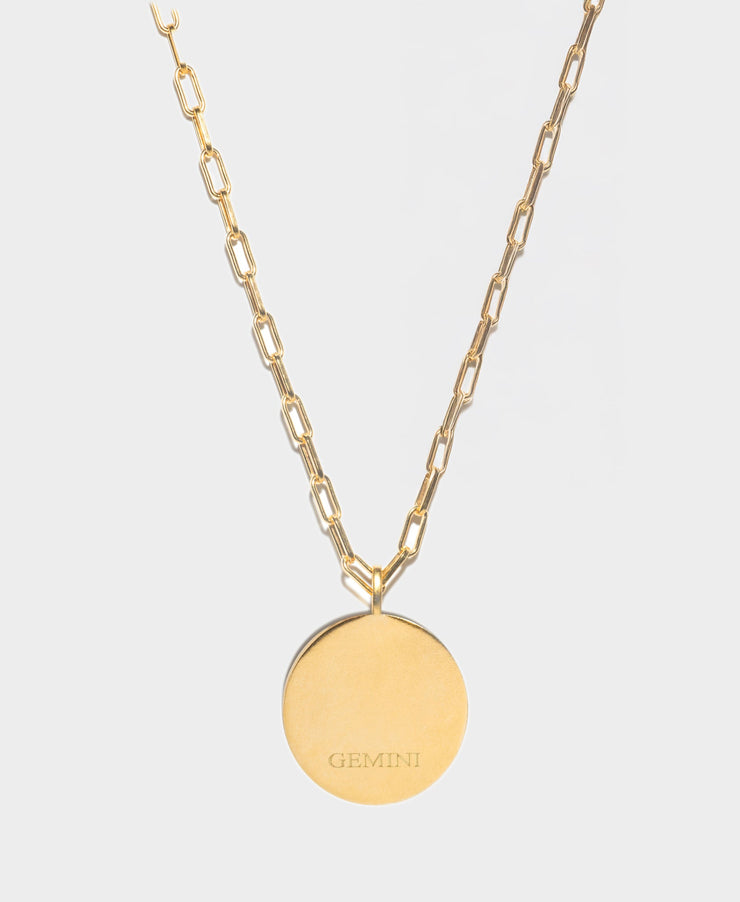 Gemini Gold Vermeil Pendant Necklace