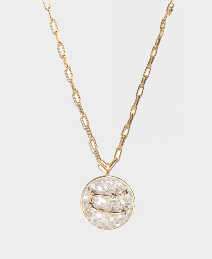 Gemini Gold Vermeil Pendant Necklace