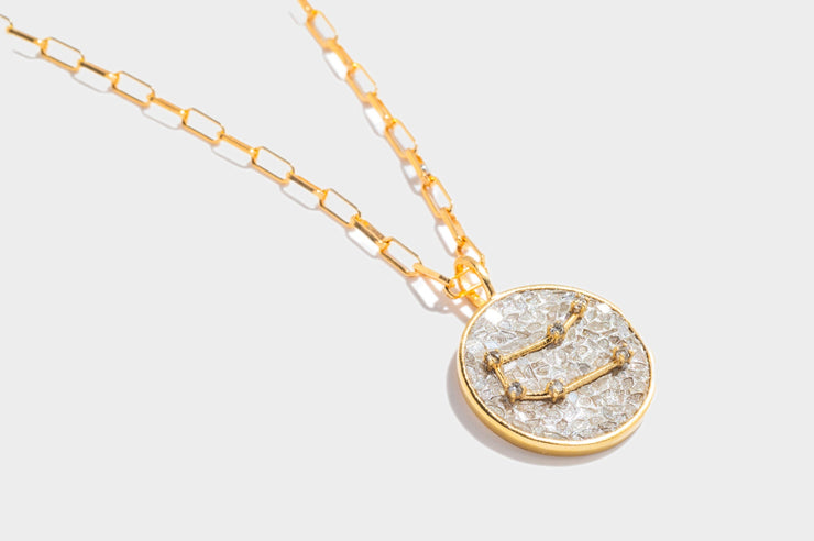 Gemini Gold Vermeil Pendant Necklace