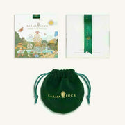 Peaceful Perspective Lotus Jade Drop Gold Earrings