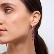 Elowen Rough Ruby Earrings