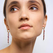 Elowen Rough Ruby Earrings