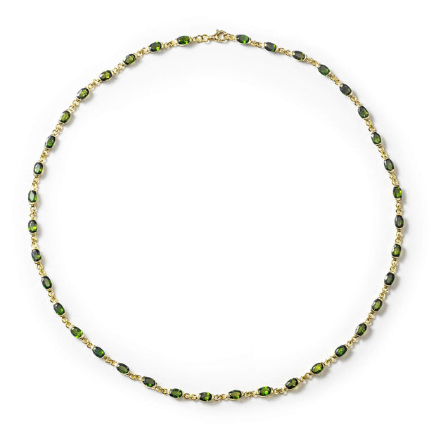 Gwanwyn Chrome Diopside Necklace