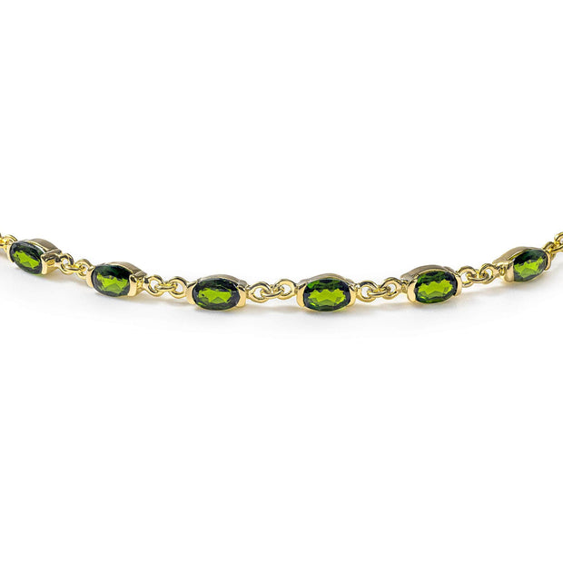 Gwanwyn Chrome Diopside Necklace