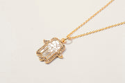 Hamsa Gold Vermeil Pendant Necklace