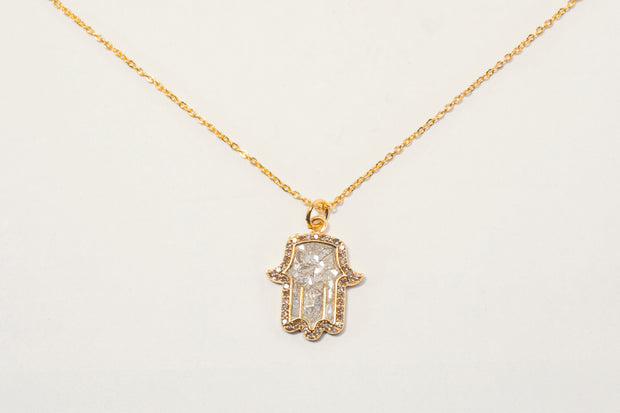 Hamsa Gold Vermeil Pendant Necklace