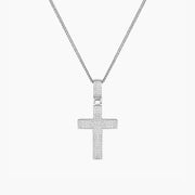 The Double Plated Iced Cross Pendant