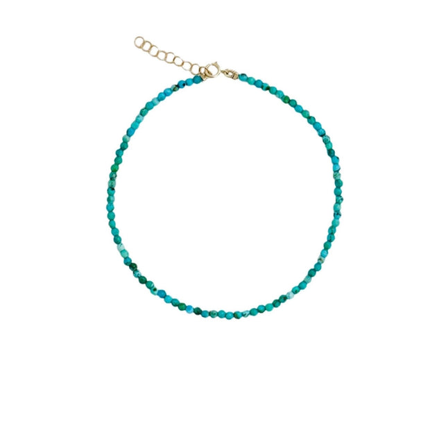 Turquoise Beaded Anklet