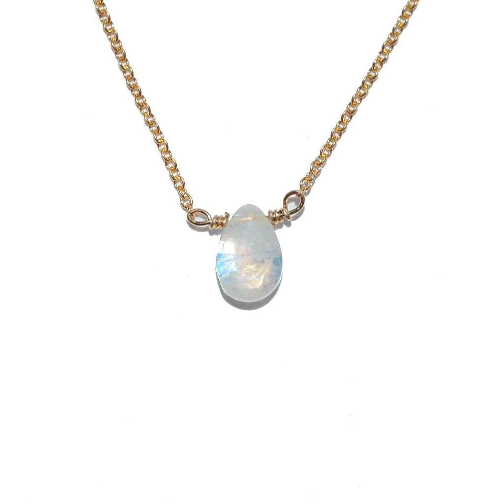 Moonstone Little Gemstone Necklace – Julia Szendrei Jewelry