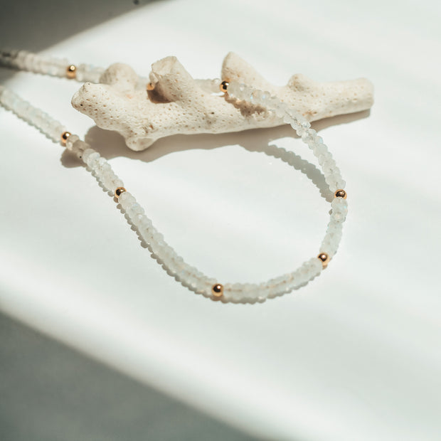 MOONSTONE MOON CYCLE NECKLACE