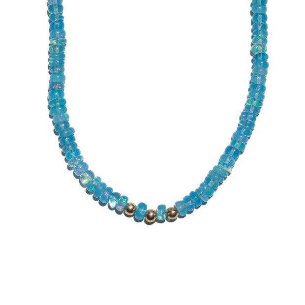 Blue Opal Island Necklace