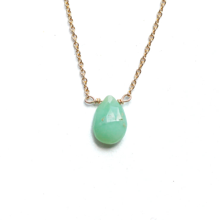 Chrysoprase Little Gemstone Necklace