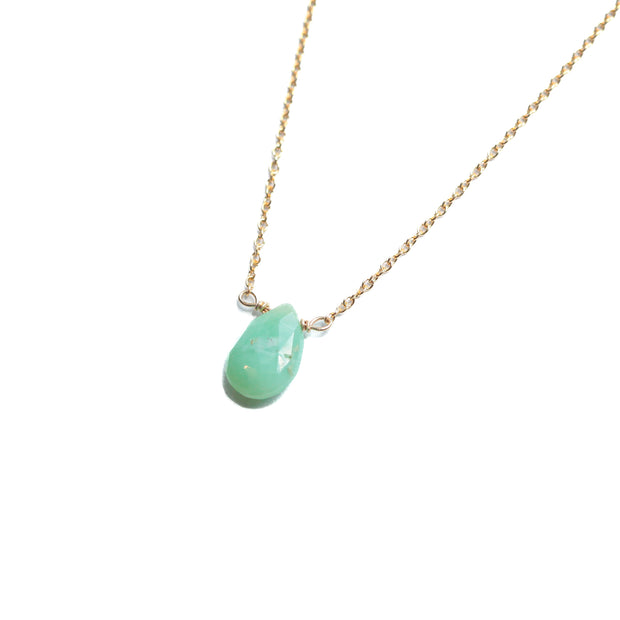 Chrysoprase Little Gemstone Necklace