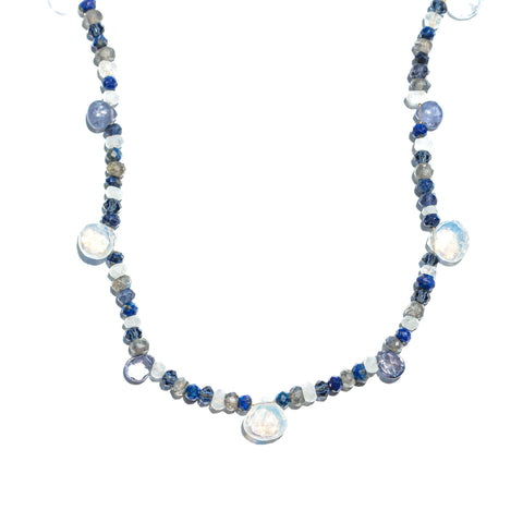 Blue Hues Gemstone Necklace