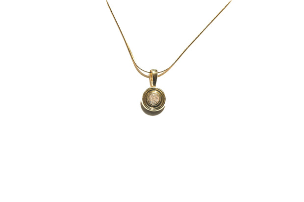 Diamond and Gold Nantucket Necklace