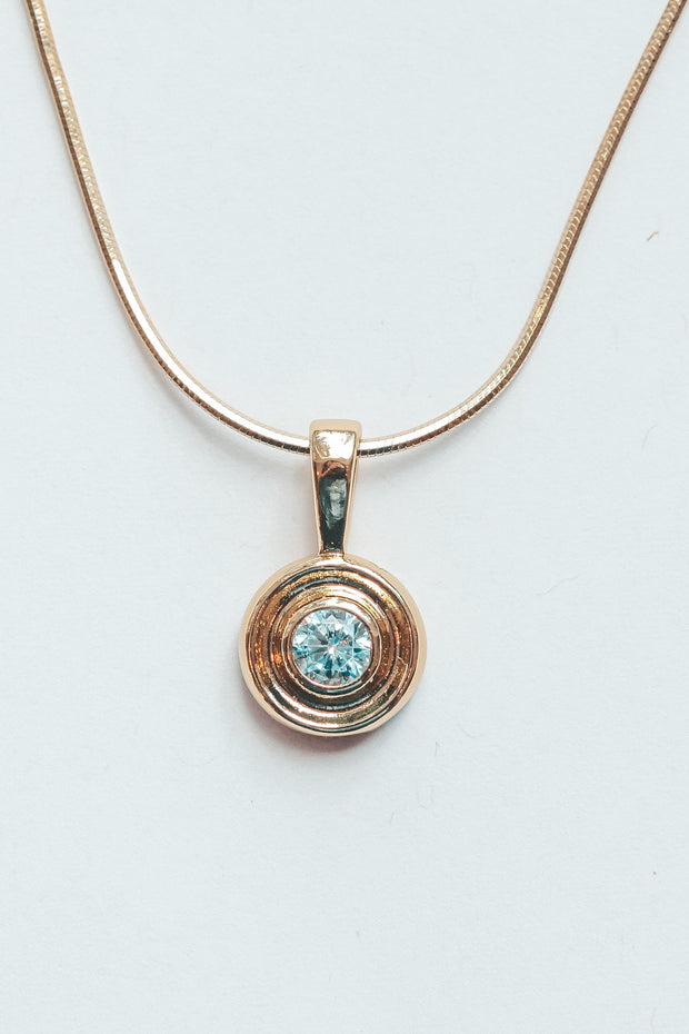Aquamarine Gold Nantucket Necklace