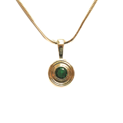 Emerald Gold Nantucket Necklace