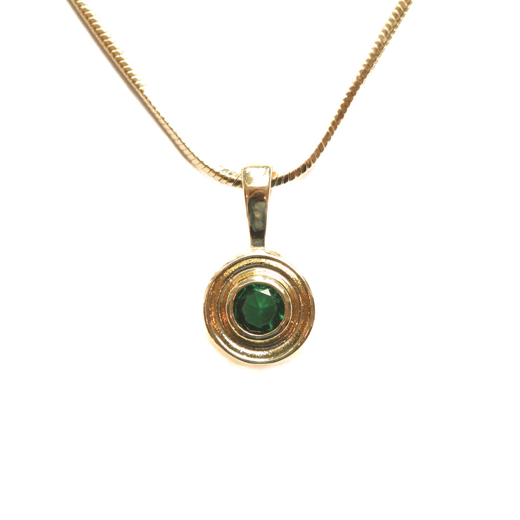 Emerald Gold Nantucket Necklace