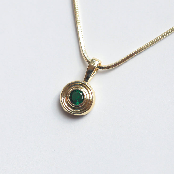 Emerald Gold Nantucket Necklace