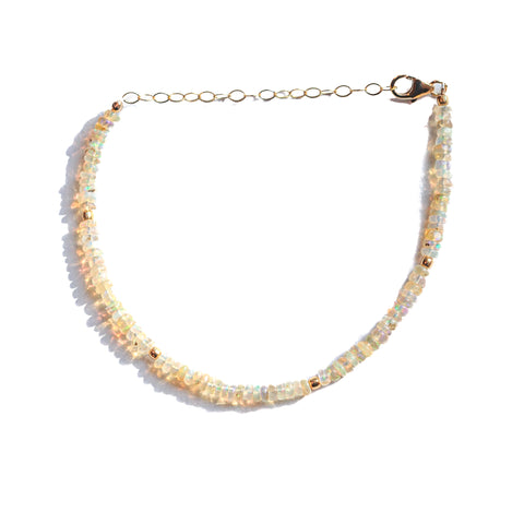 Ethiopian Opal and Gold Bracelet