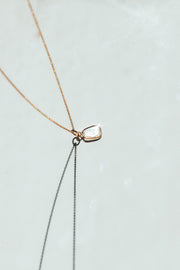 White Diamond Slice Necklace