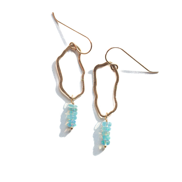 Blue Opal Lake Tahoe Earrings
