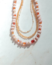 Citrine  and Gold Beaded Gemstone Paz Necklace