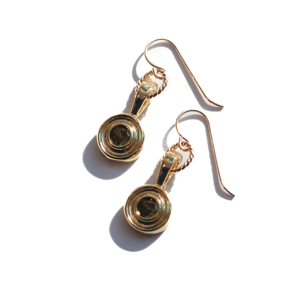Olive Peridot Nantucket Earrings