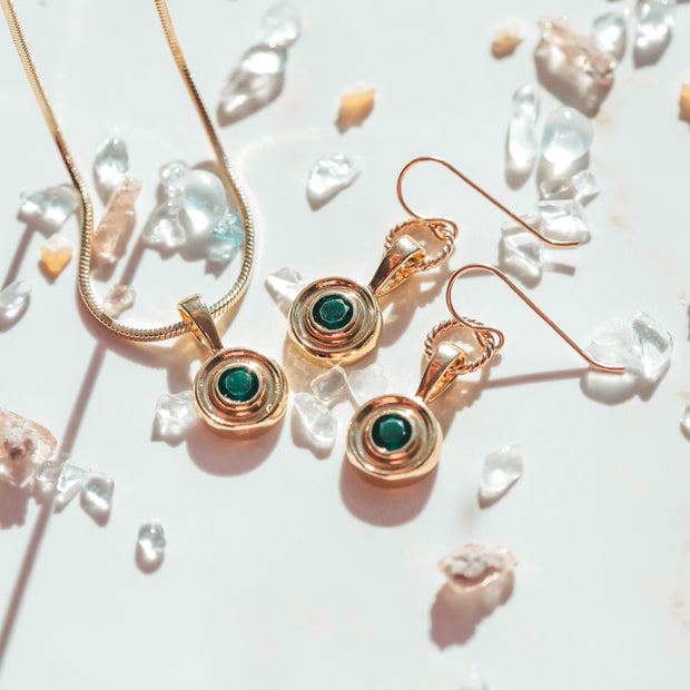 Emerald Nantucket Earrings