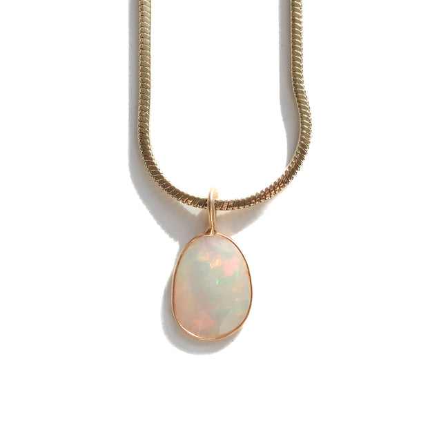 Opal Rose Cut Necklace