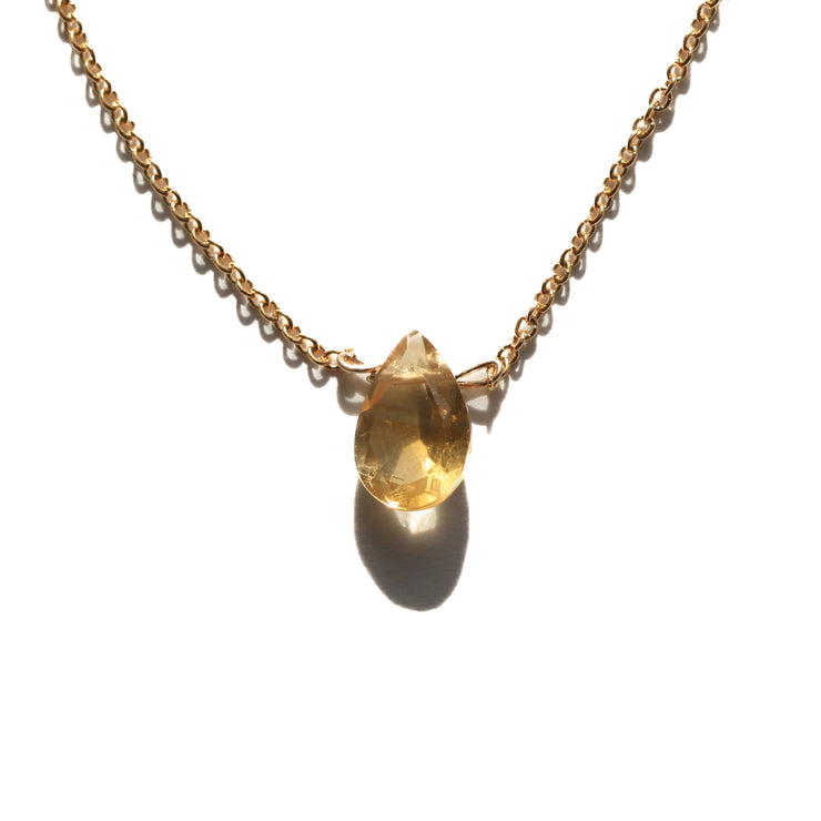 Citrine Little Gemstone Necklace