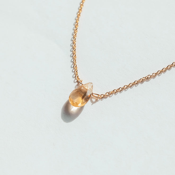 Citrine Little Gemstone Necklace