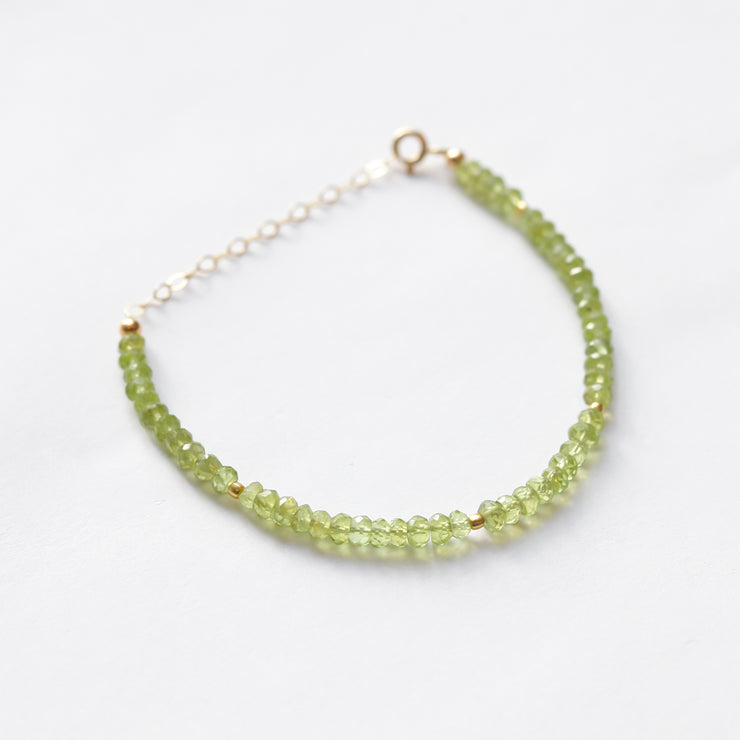 Peridot Gemstone Bracelet