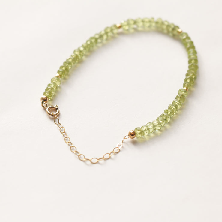 Peridot Gemstone Bracelet