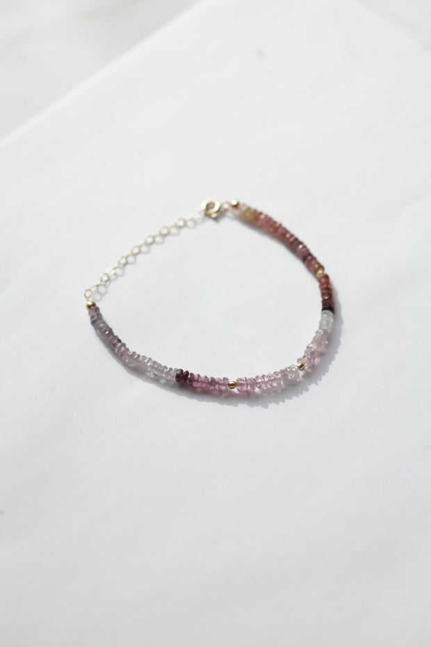 Ombre Garnet Gemstone Bracelet