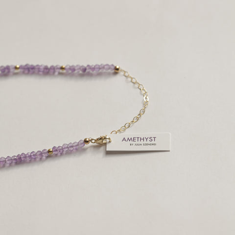 Amethyst Moon Cycle Necklace