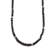 Black Garnet Moon Cycle Necklace