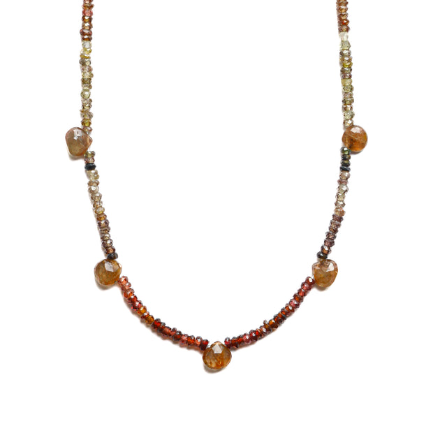 Tundra Sapphire and Andalusite Felicity Necklace