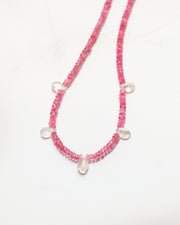 Pink Tourmaline and Moonstone Felicity Necklace