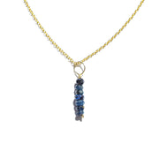 Blue Sapphire Drops Necklace