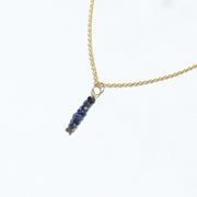 Blue Sapphire Drops Necklace