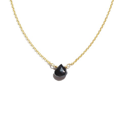 Black Tourmaline Little Gemstone Necklace