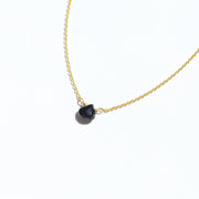 Black Tourmaline Little Gemstone Necklace