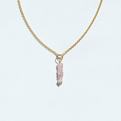 Lavender Sapphire Drops Necklace