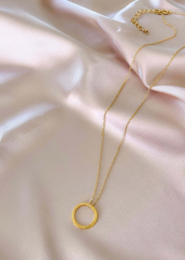 Signature Gold Circle Layering Necklace