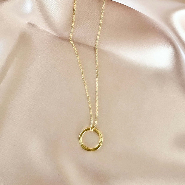 Signature Gold Circle Layering Necklace