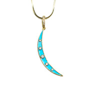 Blue Moon Drop Pendant Necklace