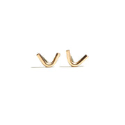 14k Gold Filled V Studs