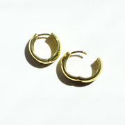 Wide Gold Hoops